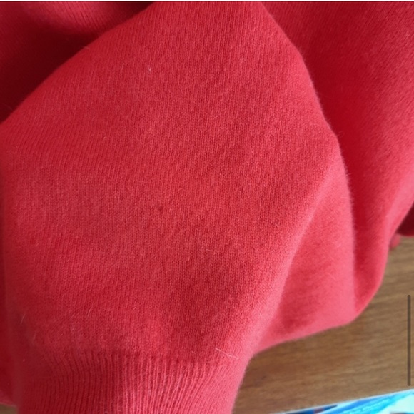 Vintage Mock Neck Red Wool Sweater - Picture 9 of 11